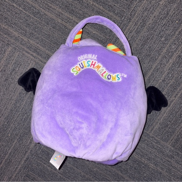 Squishmallows Purple Bat Plush Candy Pail - Picture 2 of 2